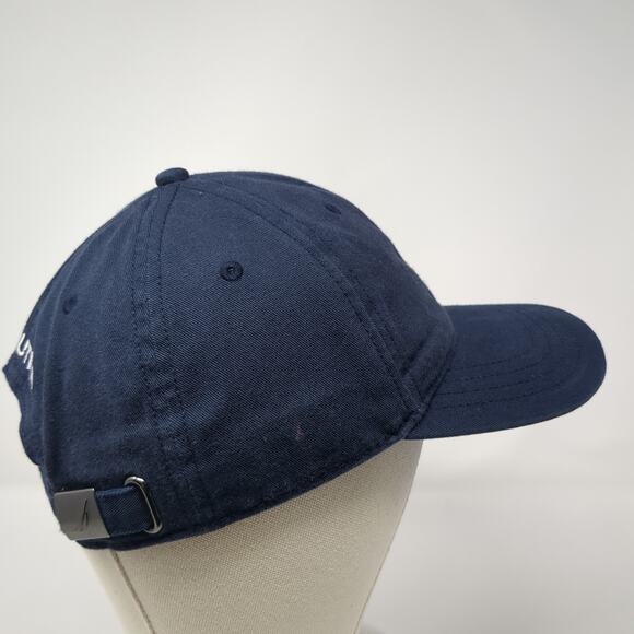 Nautica Slideback Baseball Cap Blue One Size Adjustable Embroidered Vented Holes - Picture 5 of 9